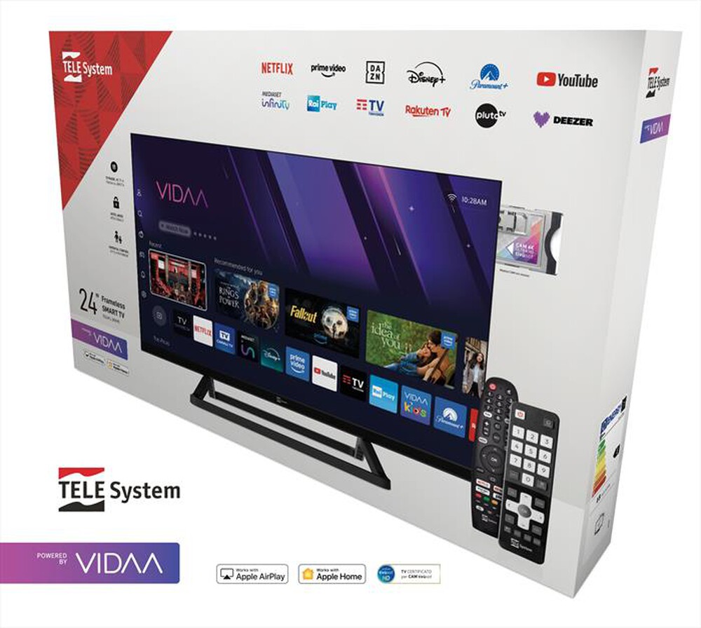 Immagine del prodotto TELESYSTEM - TV LED HD READY 24" FL SMV15-BLACK