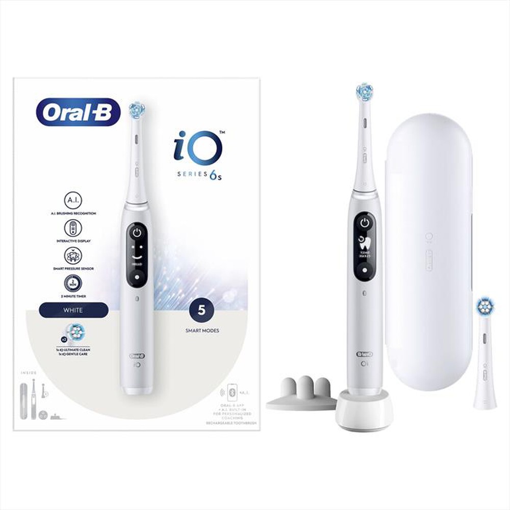 "ORAL-B - Spazzolino elettrico IO6 SERIES-Bianco"
