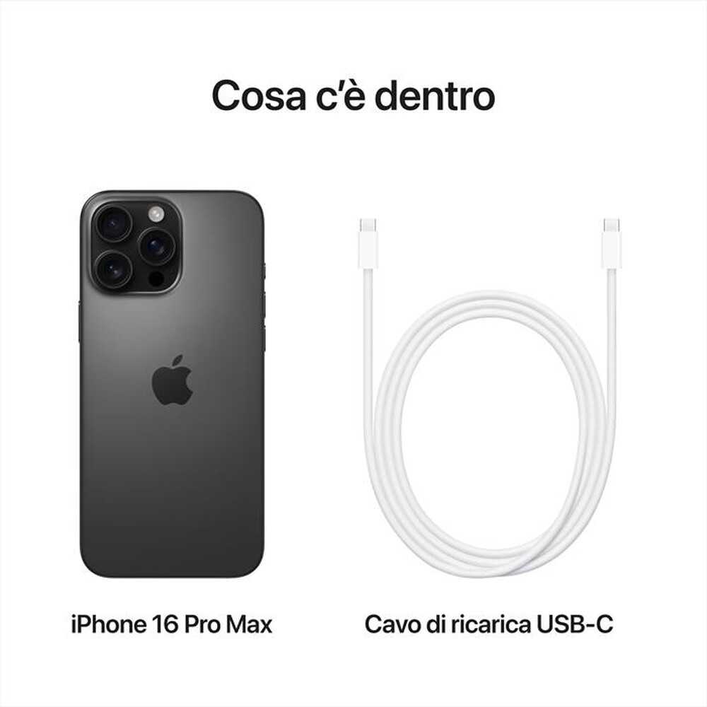 Immagine del prodotto APPLE - iPhone 16 Pro Max 1TB-Titanio Nero