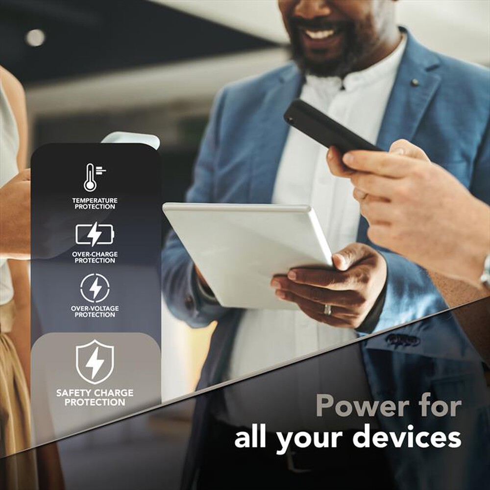 Immagine del prodotto CELLULARLINE - Power Bank 10000 mAh POWERVIEW IQ-Nero