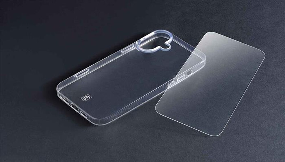 "CELLULARLINE - Cover case PROTECTION KIT per iPhone 16 Plus-Transparent"