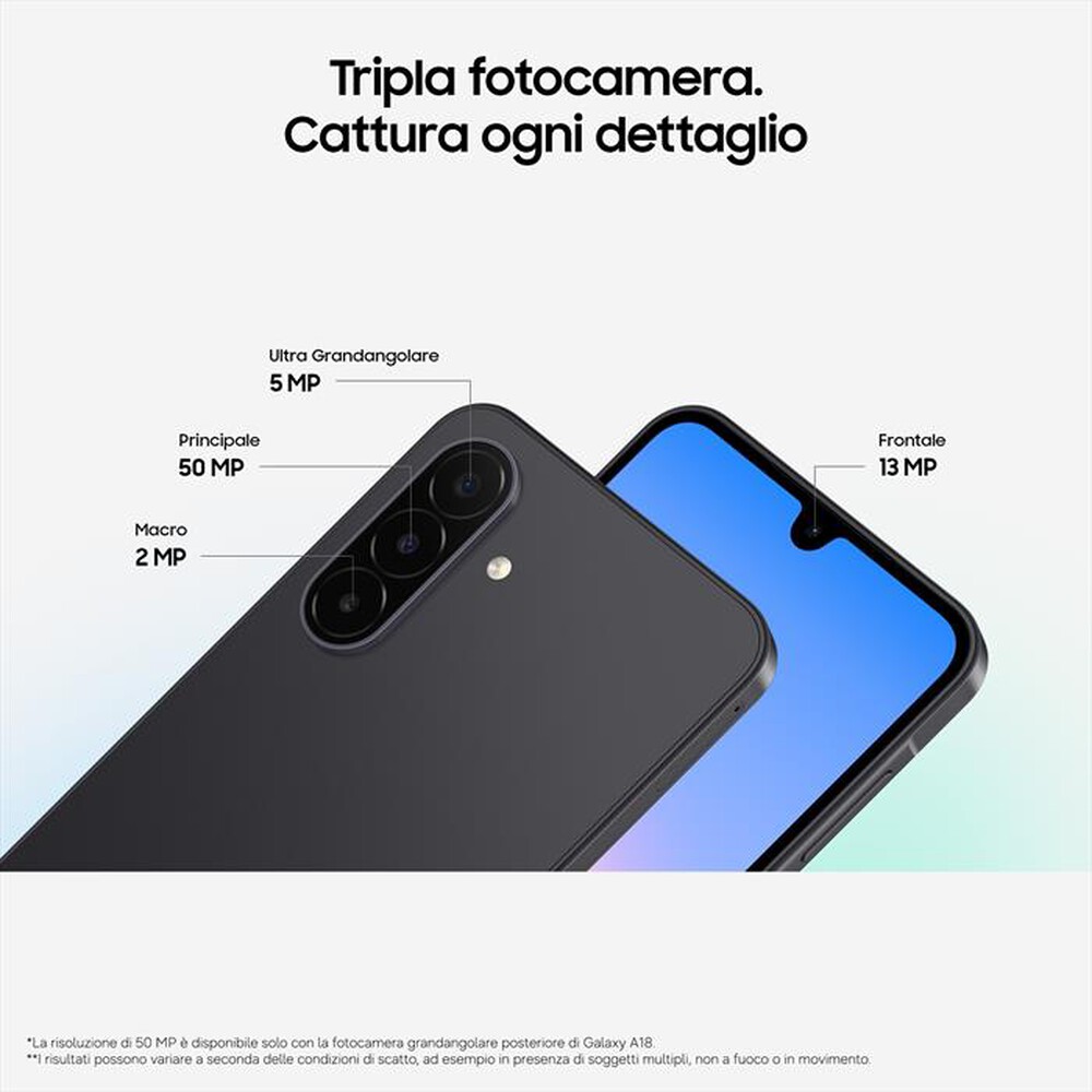 Immagine del prodotto SAMSUNG - Smartphone GALAXY A18 LTE 128GB-Black
