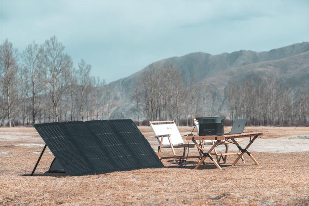 "ECOFLOW - Pannello solare portatile bifacciale 220W-nero"