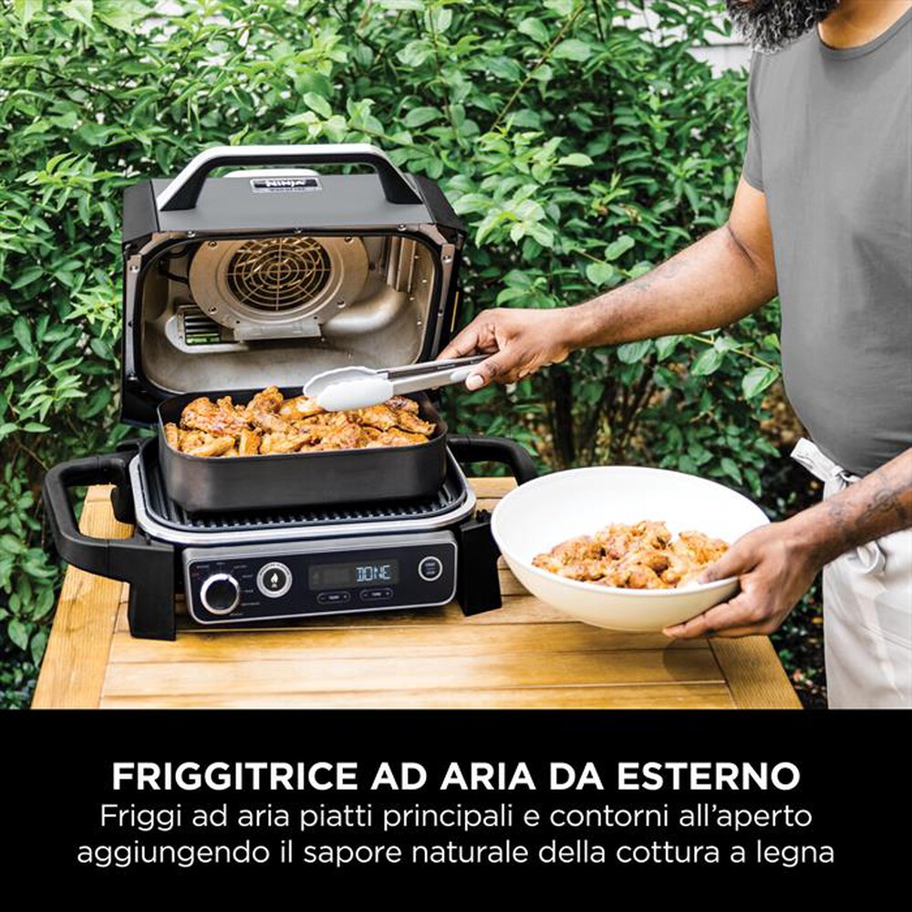 "NINJA - BBQ elettrico Woodfire+affumicatore OG701EU-nero"