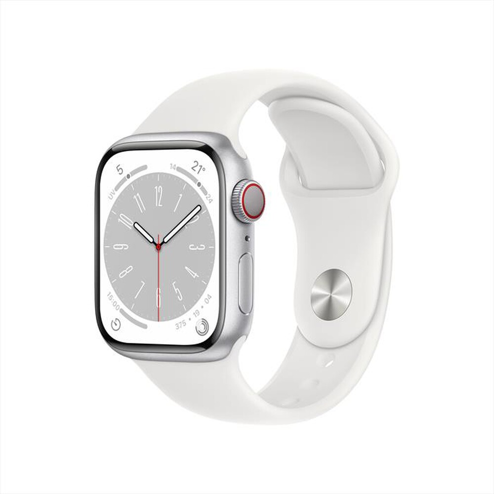 Immagine del prodotto APPLE - Watch Series 8 GPS + Cellular 41mm Alluminio-Argento - Bianco