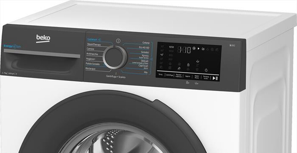 "BEKO - Lavatrice EnergySpin 7Kg Classe A BMEUWSU4721A-Black White"