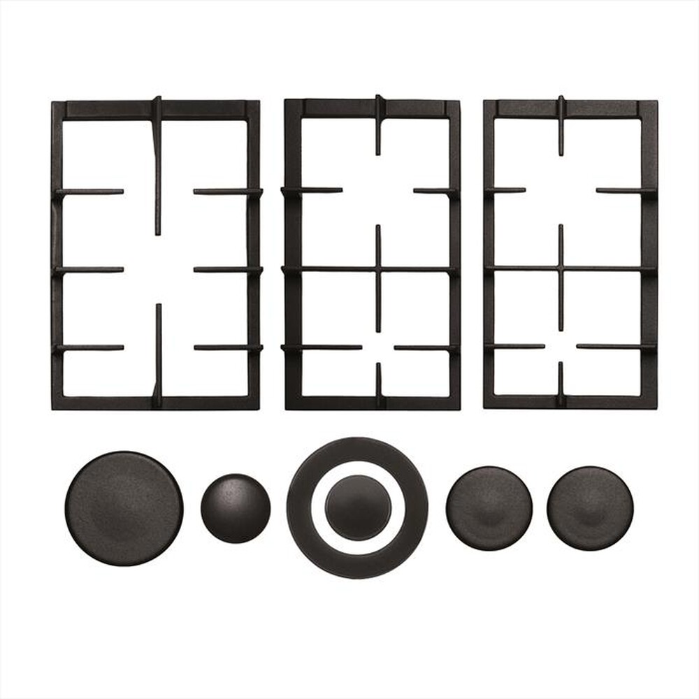 Immagine del prodotto GLEM GAS - 9N85GH Kit 2 griglie in ghisa-NERO