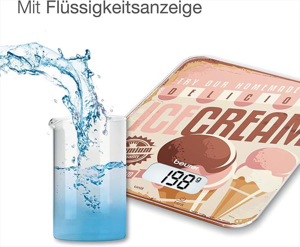 "BEURER - KS 19 ICECREAM Bilancia da Cucina elettronica"