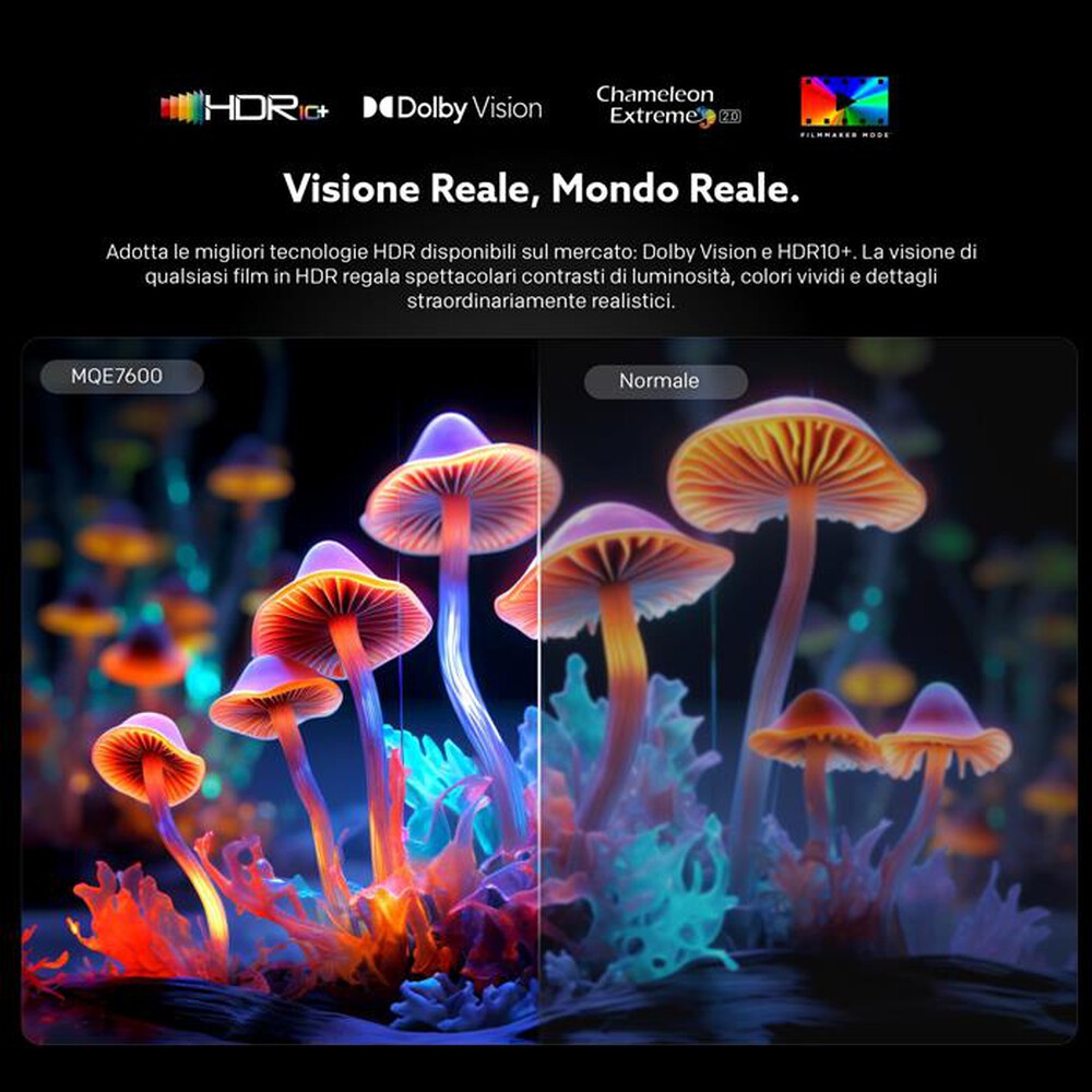 "METZ - Smart TV QLed+ 4K UHD GOOGLE TV 43MQE7000Z-Nero"
