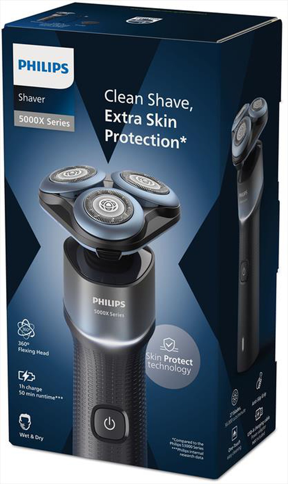 Immagine del prodotto PHILIPS - Rasoio X5006/00-Nero metallizzato/ acquamarina