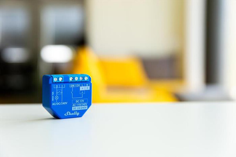 Immagine del prodotto SHELLY - Dispositivo automazione domestica PLUS1 - TWO PAC-blu