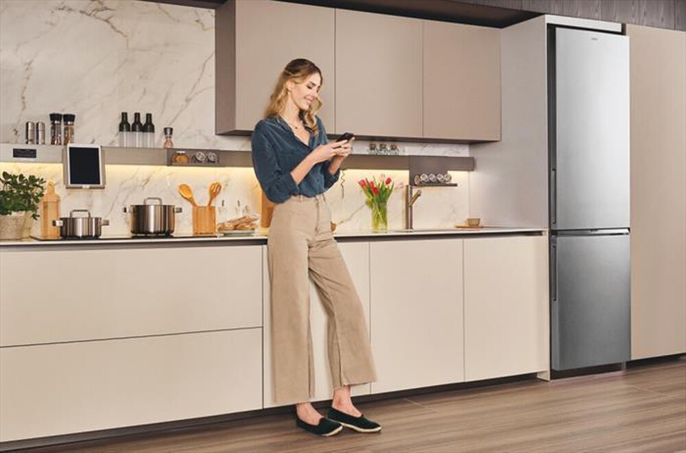 Immagine del prodotto CANDY - Frigorifero combinato CNCQ2T620EX Classe E 409 lt-Stainless steel