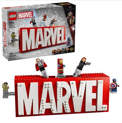 LEGO - MARVEL Logo e Minifigure MARVEL - 76313-Multicolore