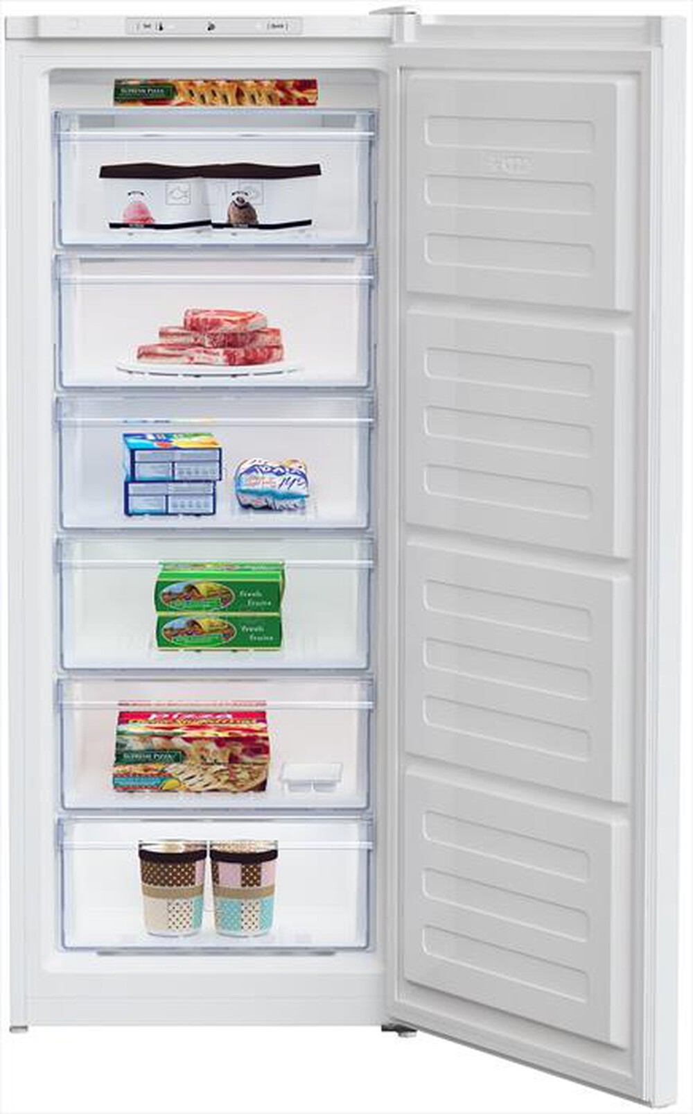 "BEKO - Congelatore verticale RFSA210K30WN Classe F-Bianco"
