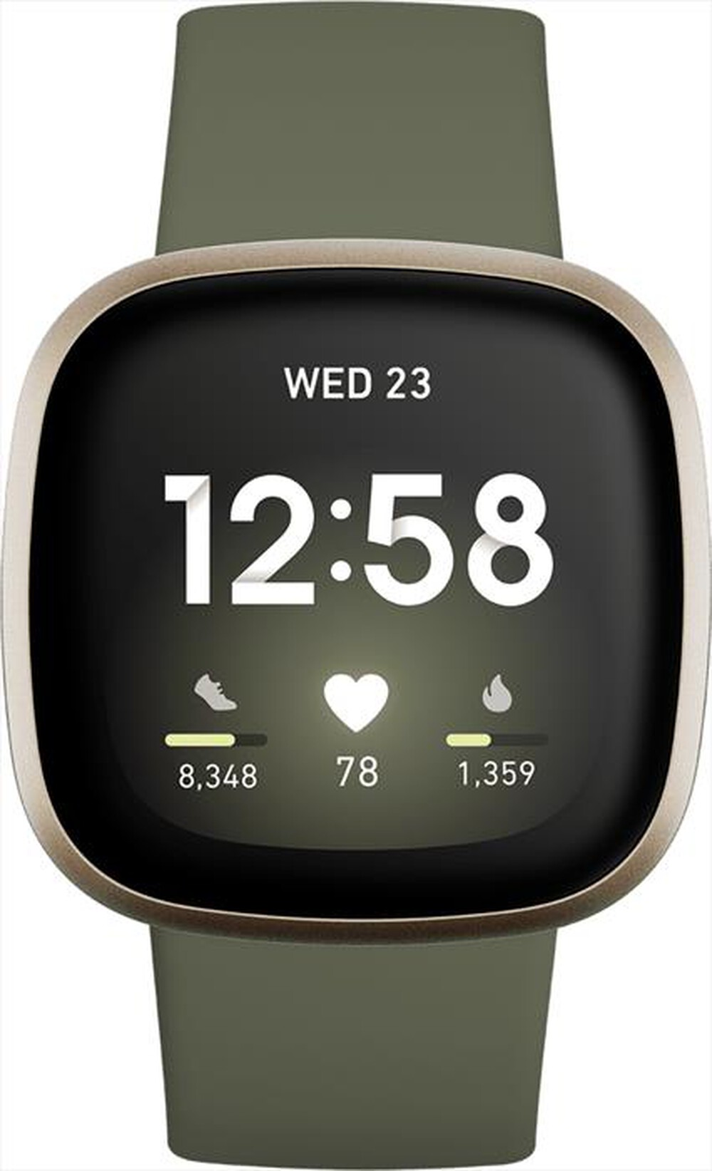 "FITBIT - VERSA 3 NERO ALLUMINIO/OLIVA-NERO ALLUMINIO/OLIVA"