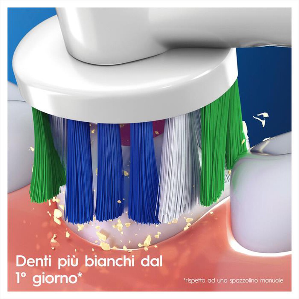 "ORAL-B - Testine di ricambio 3DWHITE, confezione da 3 Pezzi-Bianco"