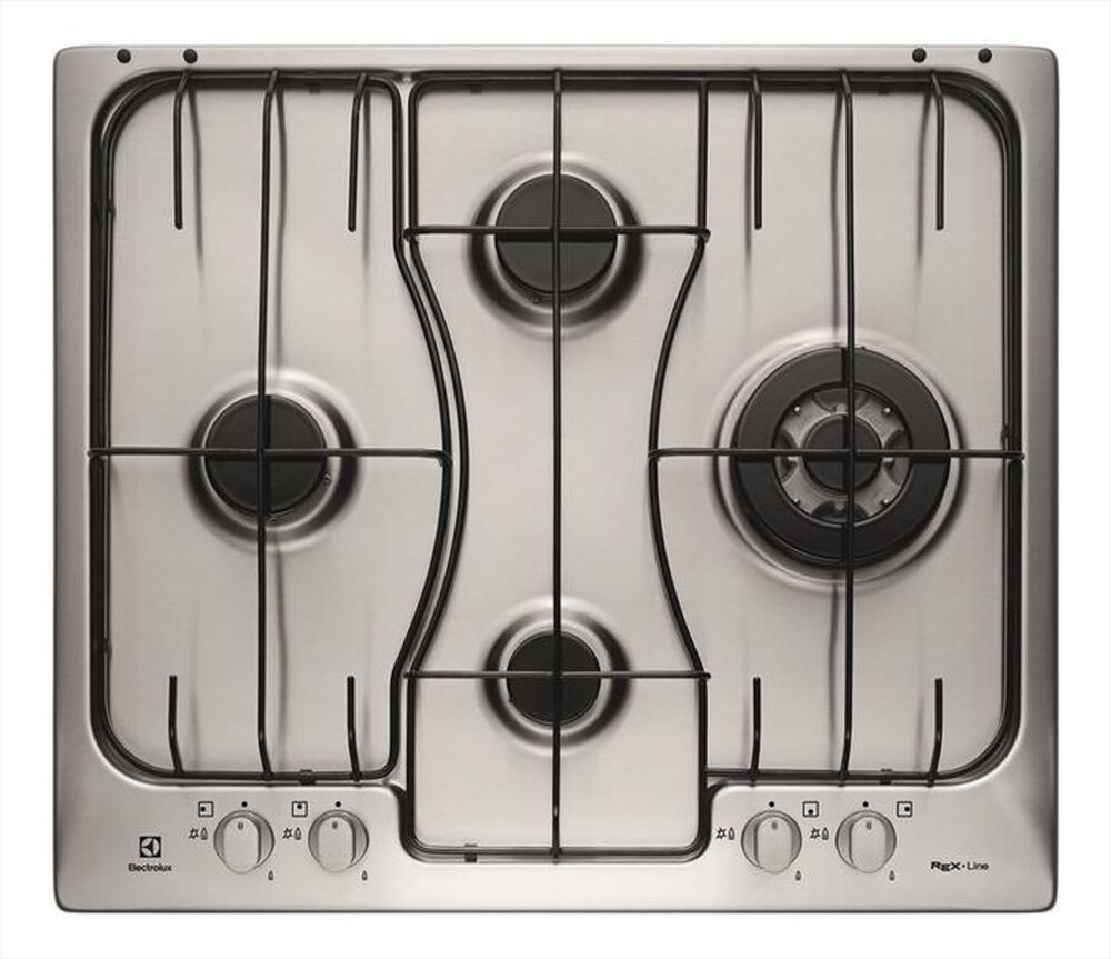 "ELECTROLUX - Piano cottura a gas RGG6243LOX 4 fuochi 59,4cm-INOX ANTIMPRONTA"
