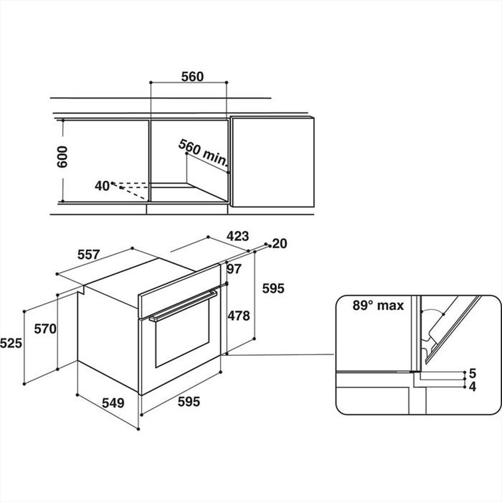 "INDESIT - Forno incasso elettrico IFW 4534 H WH Classe A"