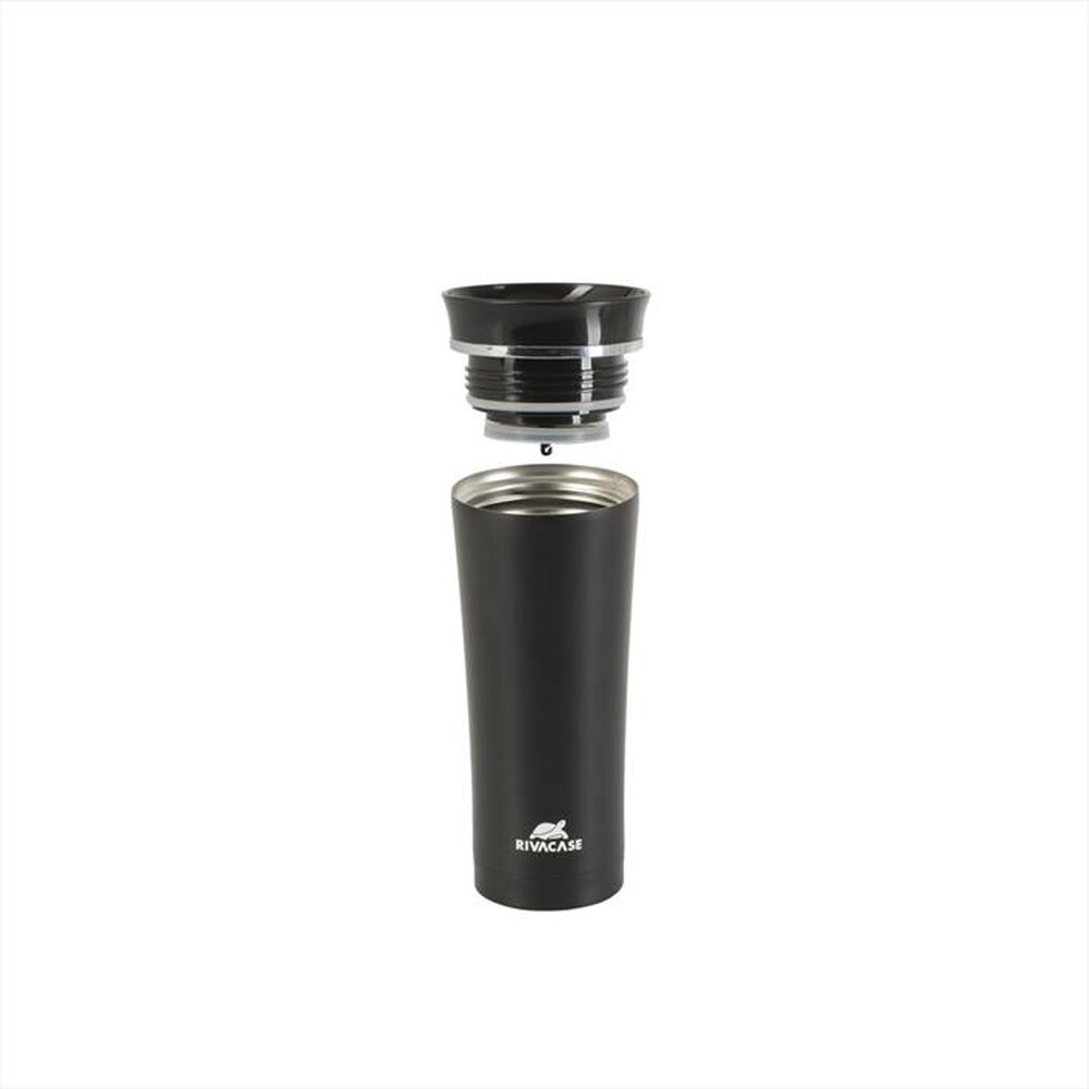 "RIVACASE - 90343BK TAZZA DA VIAGGIO ISOTERMICA DA 0,45 L NERO-Nero"