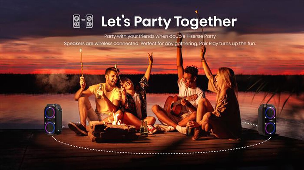 Immagine del prodotto HISENSE - Speaker Bluetooth PARTY ROCKET-NERO