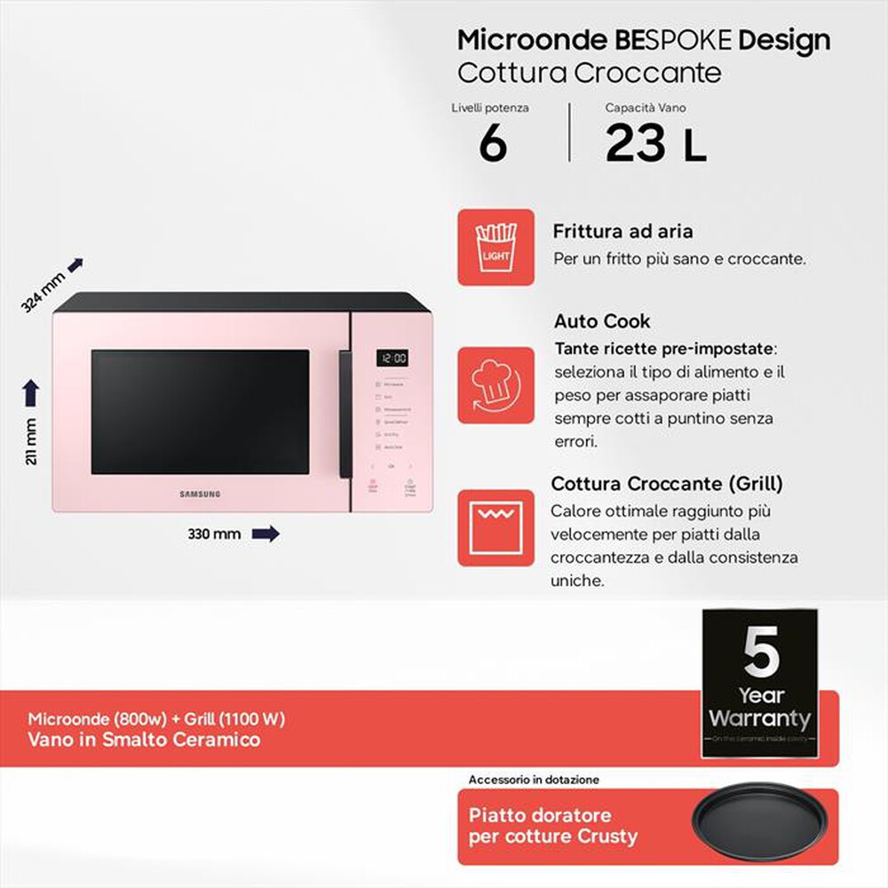 Immagine del prodotto SAMSUNG - MG23T5018CP/ET-pink