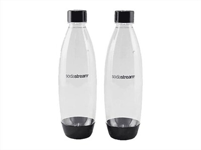 SODASTREAM - BIPACK BOTT. FUSE LAVABILI DA 1 L-Trasparente/Nero