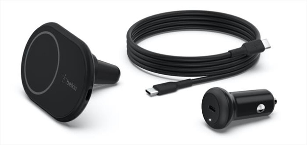 "BELKIN - SUPPORTO DA AUTO MAGNETICO CON RICARICA WIRELESS-nero"
