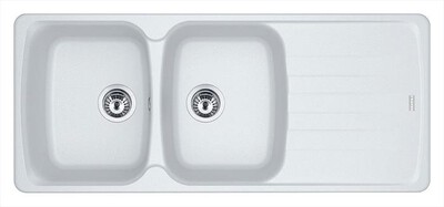 FRANKE - Lavello 2 vasche AZG621-Bianco