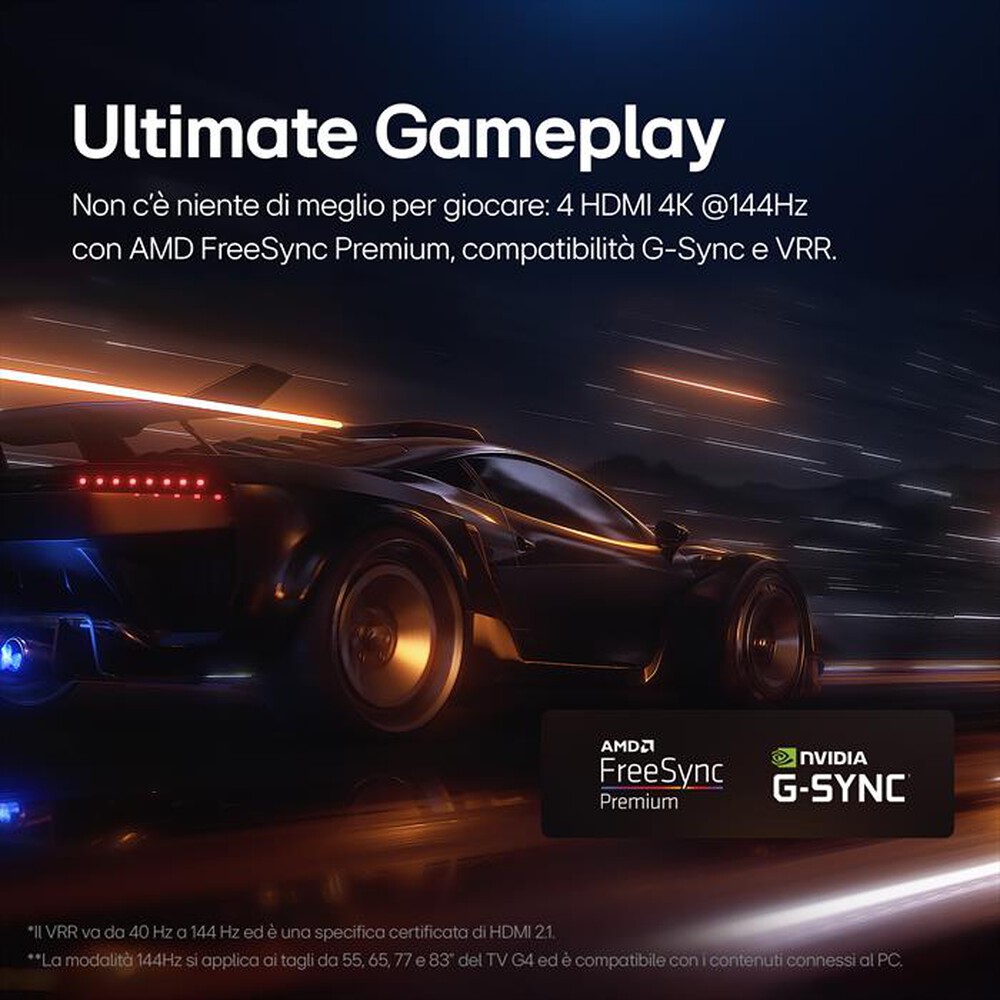 "LG - Smart TV OLED evo UHD 4K 77\" Serie G4 OLED77G45LW-Argento"
