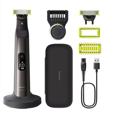 PHILIPS - Regolabarba OneBlade Pro 360 Face + Body QP6652/61-Nero