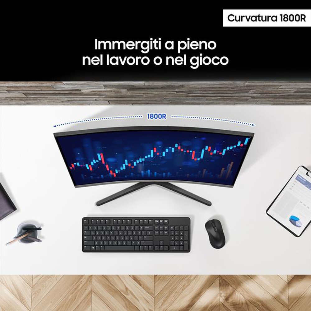 "SAMSUNG - MONITOR CURVO SERIE S39GD DA 27'' FULL HD"