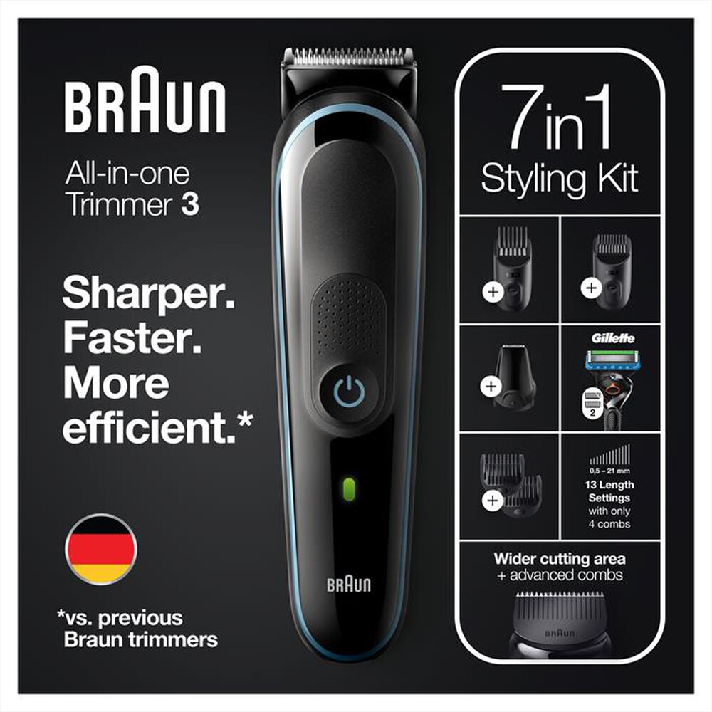 "BRAUN - MGK5355-NERO/BLU"