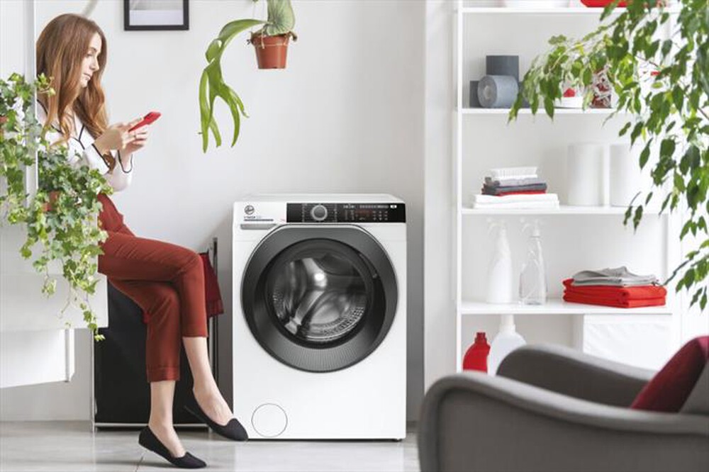 "HOOVER - Lavatrice slim HWE4 37AMBS/1-S 7 Kg Classe A-Bianco"