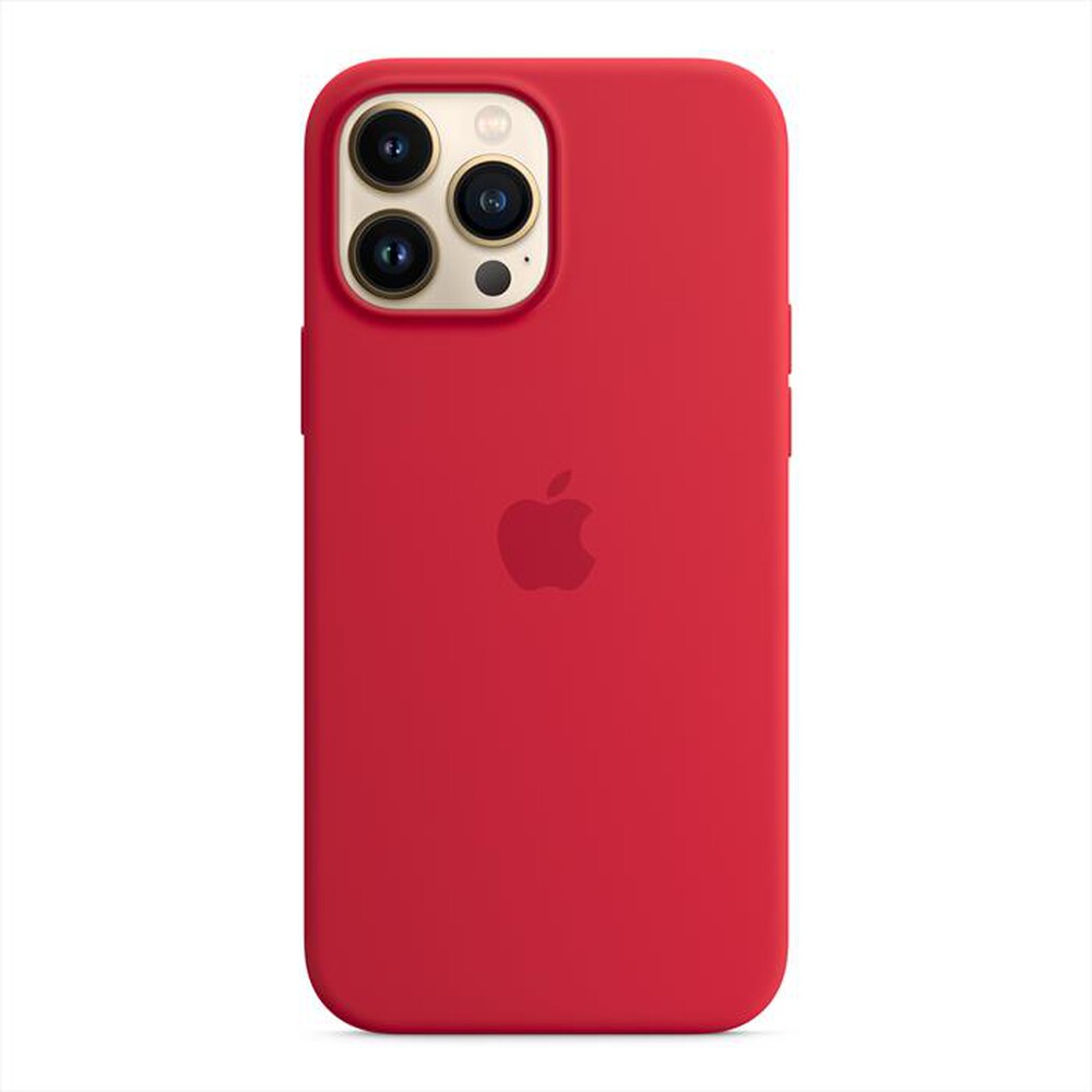 "APPLE - iPhone 13 Pro Max Silicone Case with MagSafe-Red"