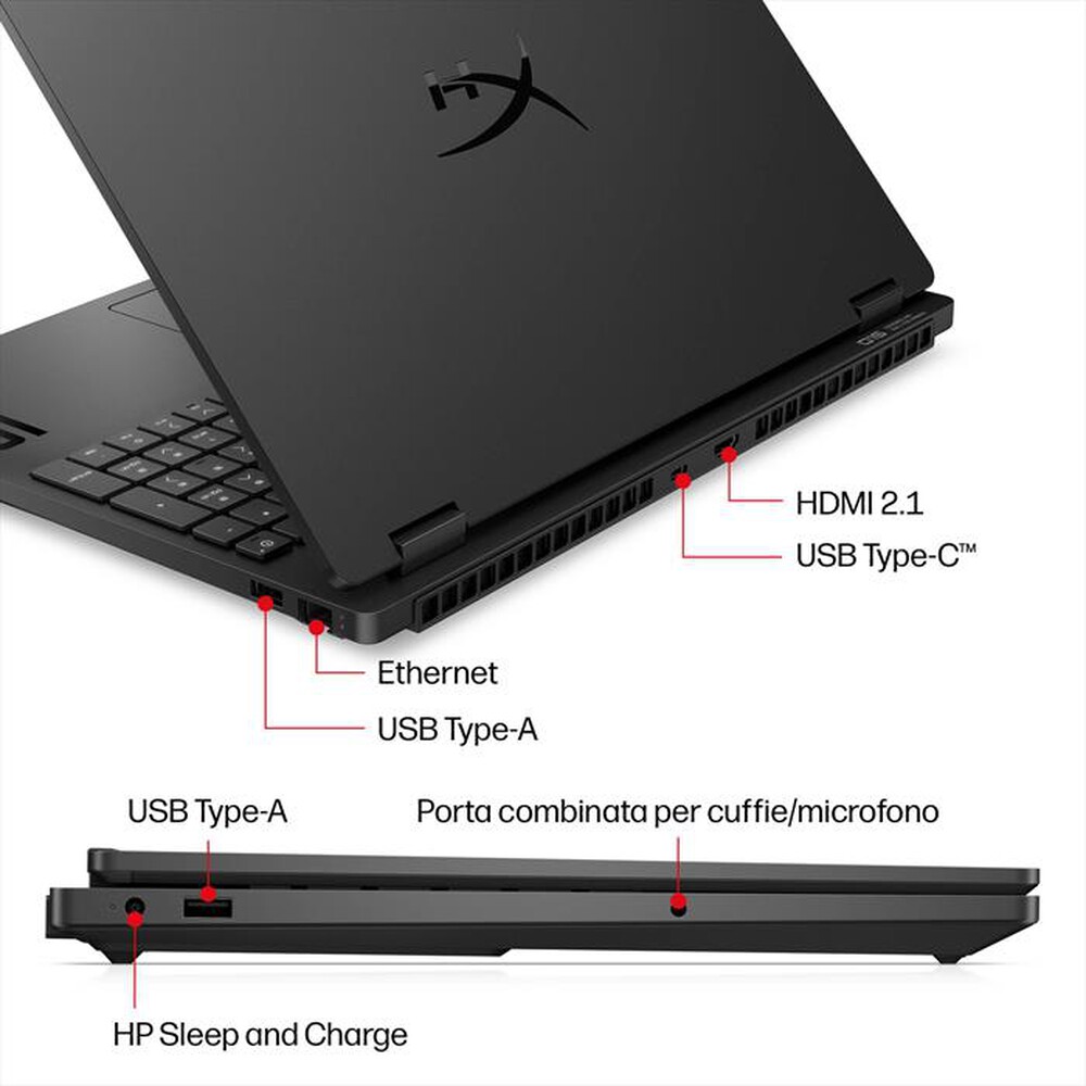 Immagine del prodotto HP - Notebook gaming HYPERX OMEN 15-GA0028NLX-Shadow Black