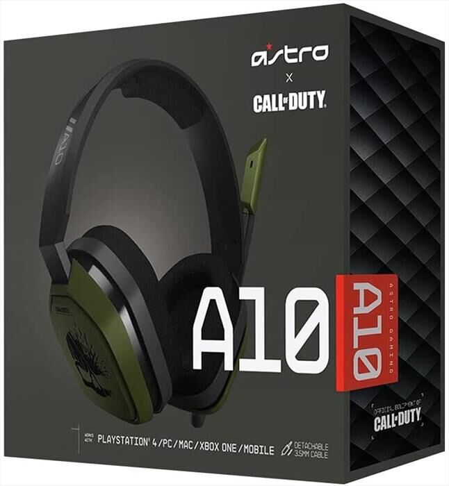 LOGITECH - CUFFIA GAMING ASTRO A10 Call Of Duty | Euronics