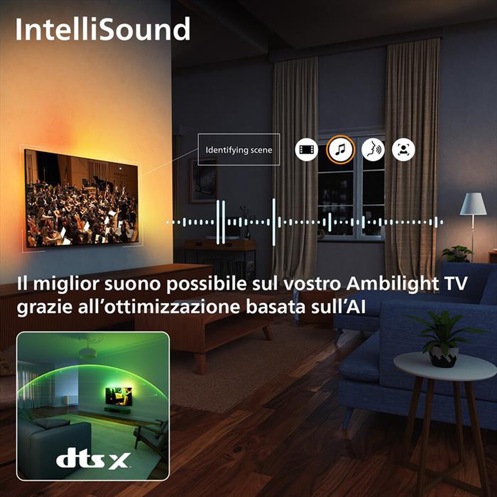 Immagine del prodotto PHILIPS - Smart TV QLED 4K 43" 43PQS7801/12-Black