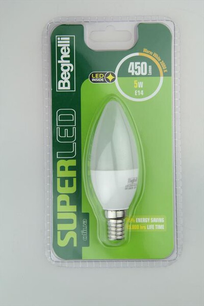 BEGHELLI - SUPERLED OLIVA 5W E14 3K