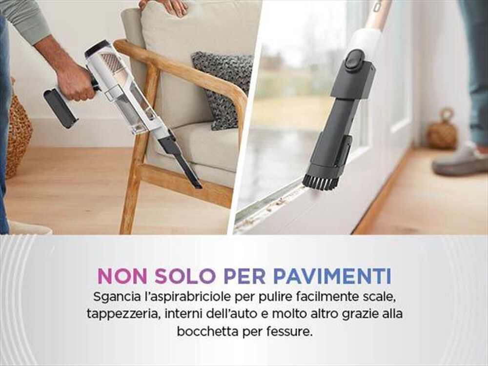 "SHARK - ASPIRAPOLVERE SENZA FILO DETECT PRO AUTOSVUOTAMENT-bianco/rosa"