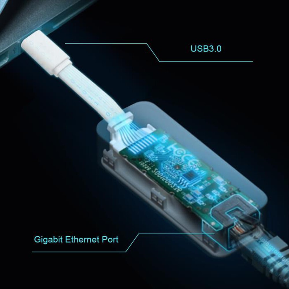 Immagine del prodotto TP-LINK - UE300C TYPE-C TO GIGABIT ETHERNET NETWORK ADAPTER