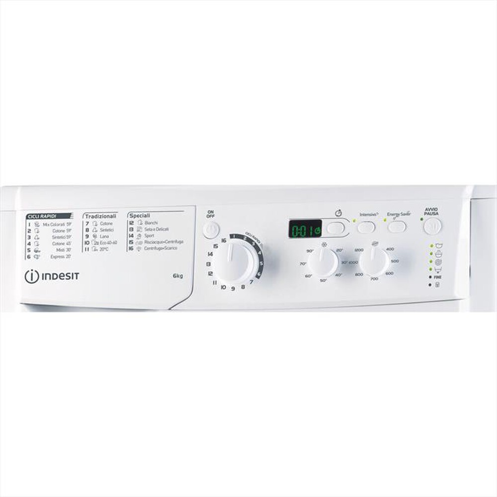 "INDESIT - Lavatrice slim EWSD 61251 W IT N 6 Kg Classe F-Bianco"