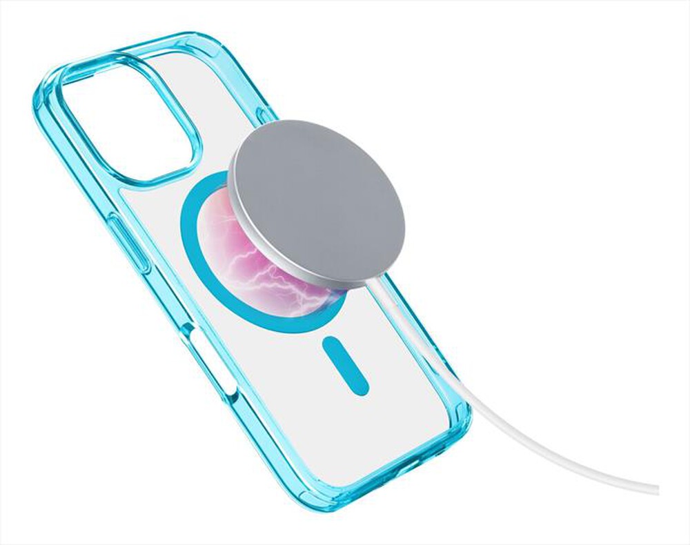 "CELLULARLINE - Cover ICONIC MAG per iPhone 16 Pro Max-Blu"