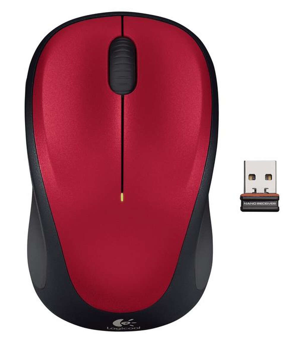 "LOGITECH - Wireless Mouse M235-Rosso"