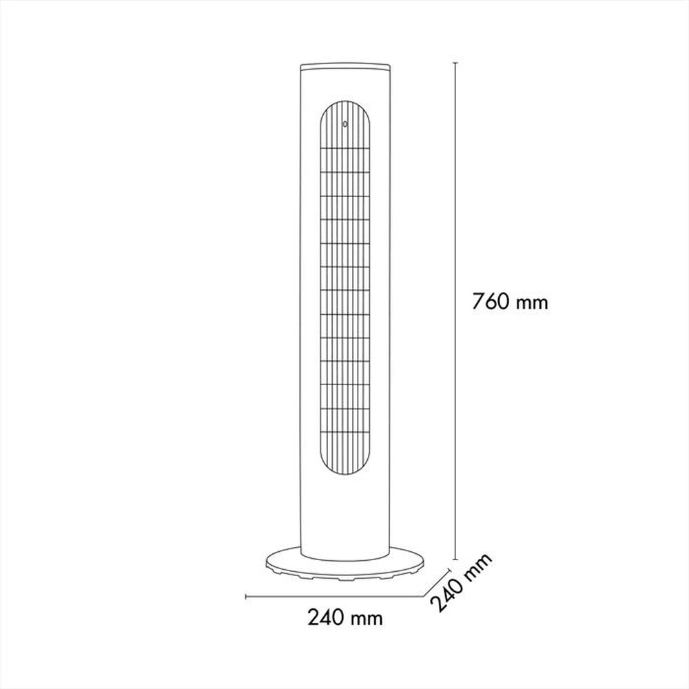 "ARGO - Ventilatore tower NANTE-Bianco"