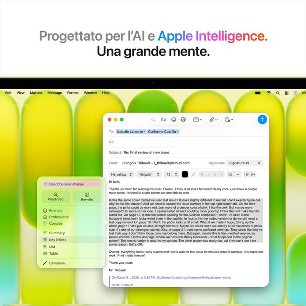 Immagine del prodotto APPLE - MacBook Neo 13" A18 Pro Core 6 CPU 5 GPU 8GB 512GB-Giallo agrume