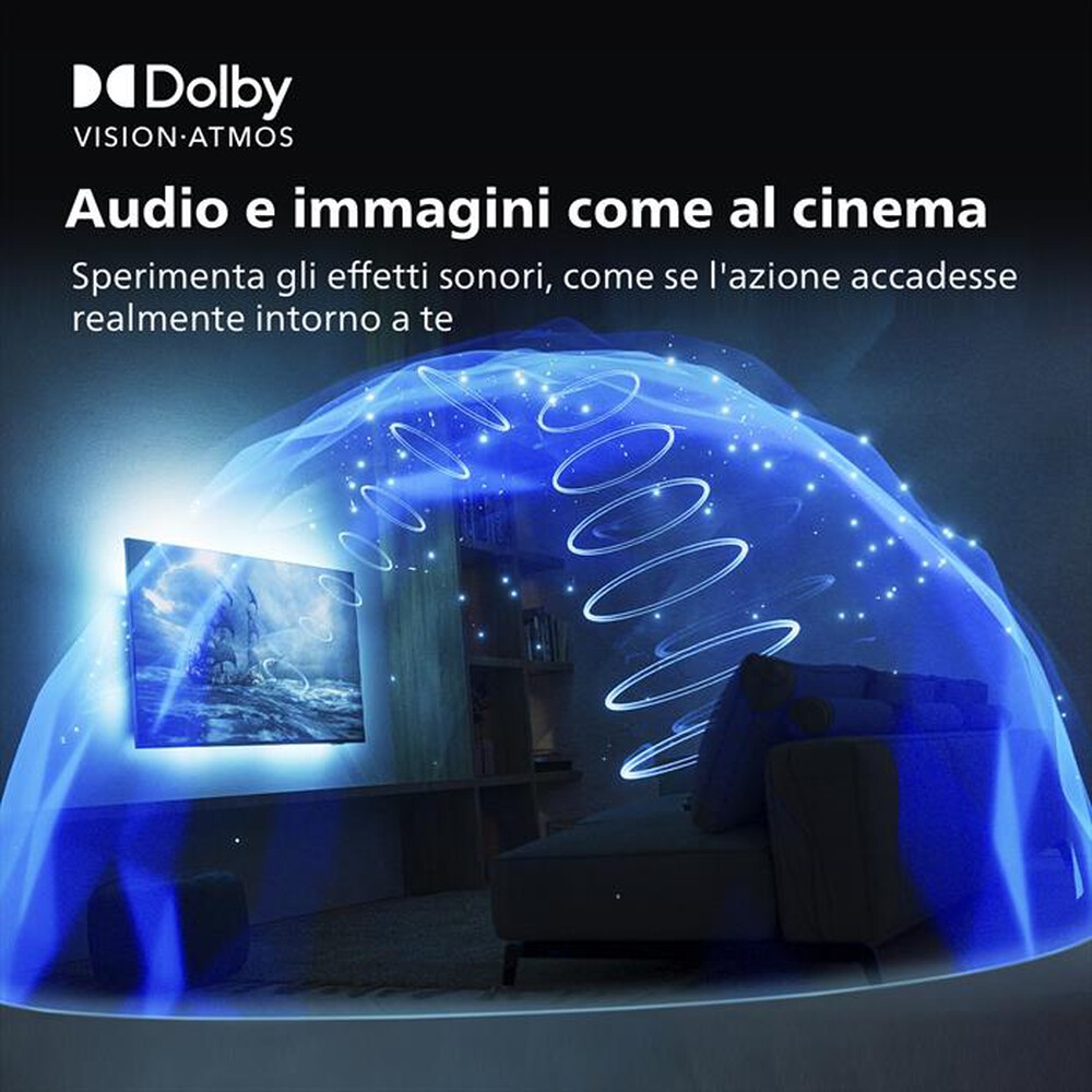 Immagine del prodotto PHILIPS - Ambilight Smart TV OLED UHD 4K 55" 55OLED807/12-Silver