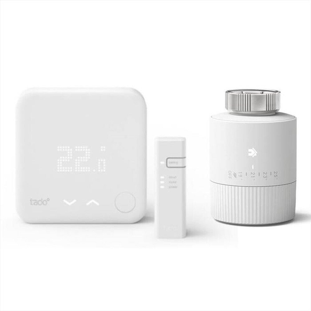 TADO - TERMOSTATO SMART KIT V3+ E 1 VALVOLA BASIC-Bianco
