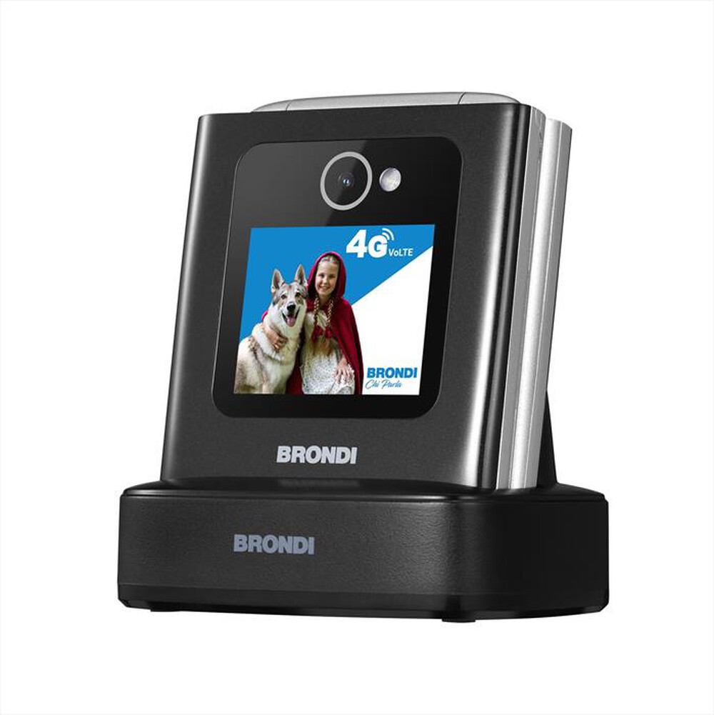 "BRONDI - Cellulare AMICO TUO 4G-BLACK METAL"