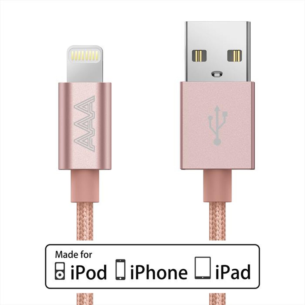 "AAAMAZE - ALUMINUM LIGHTNING CABLE 1M-Pink"