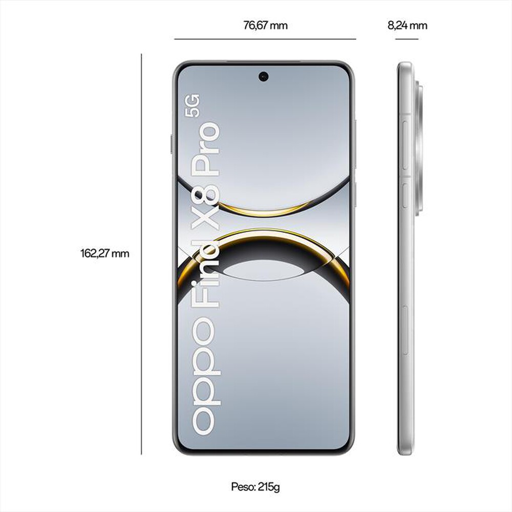 "OPPO - Smartphone FIND X8 PRO 5G 16+512 PEARL-Pearl White"